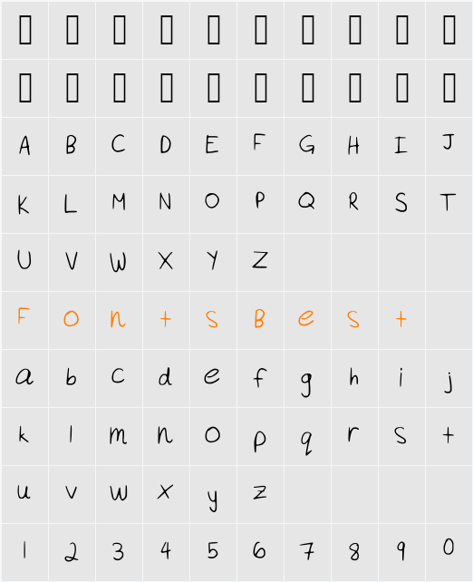 Akeylah__s_Handwriting Character Map