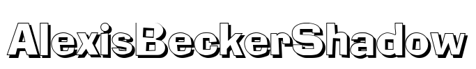 AlexisBeckerShadow Font Image