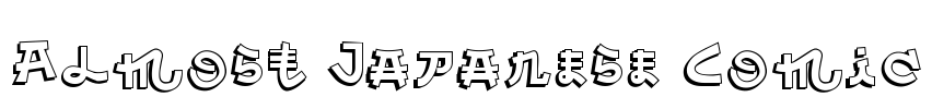 Almost Japanese Comic Font Image