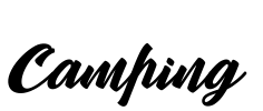 Camping Font Image