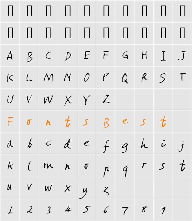 JI-Evoked Character Map