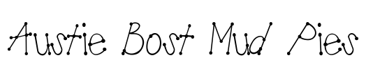 Austie Bost Mud Pies Font Image