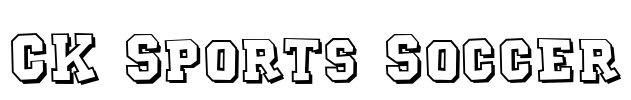 CK Sports Soccer Font Image