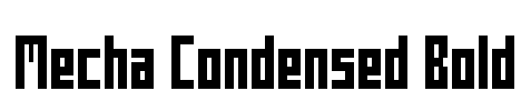 Mecha Condensed Bold Font Image