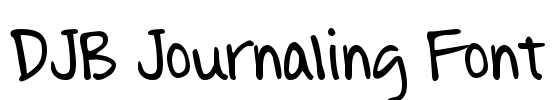 DJB Journaling Font