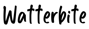 Watterbite Font Image