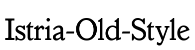 Istria-Old-Style Font Image