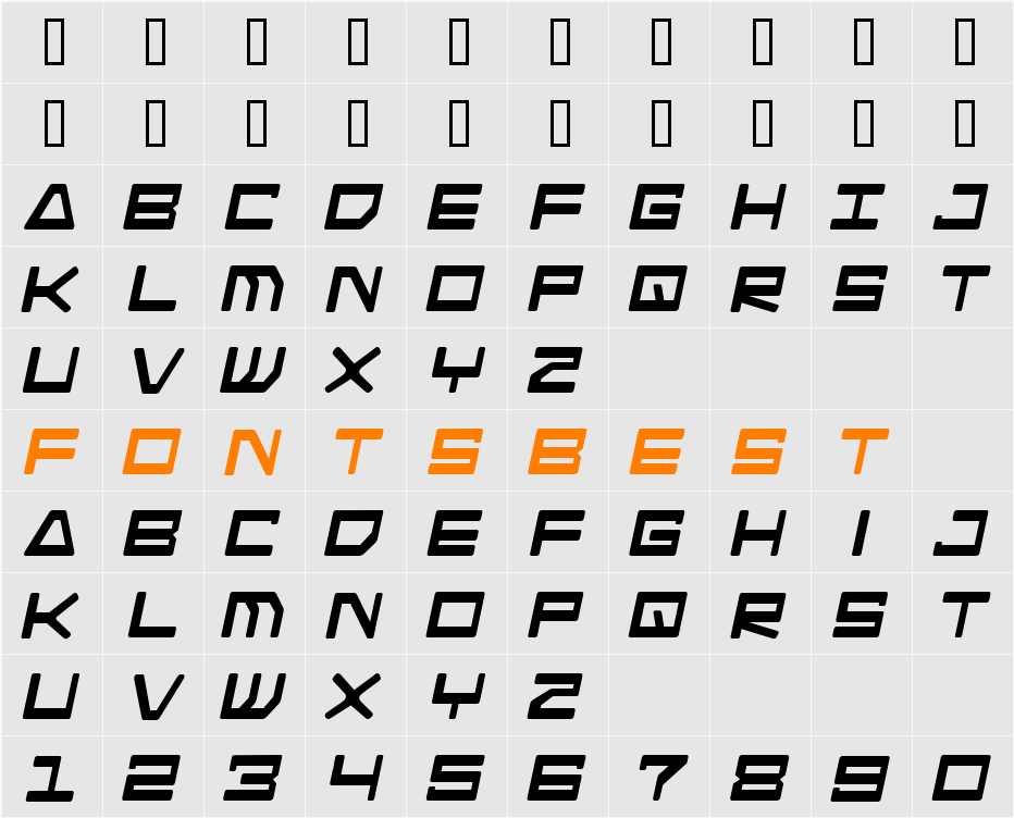 Android Nation Character Map