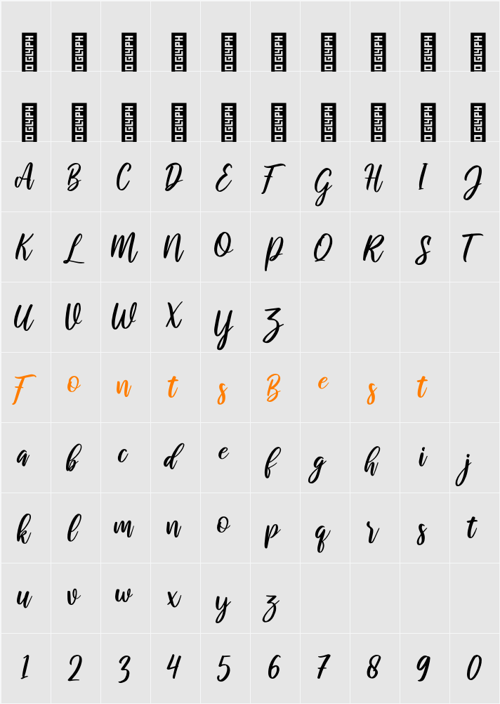 raustila Character Map