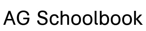 AG Schoolbook Font Image