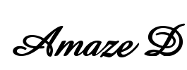 Amaze D Font Image