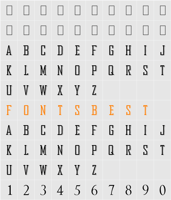 Bureau Trend Character Map