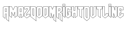 AmazDooMRightOutline Font Image