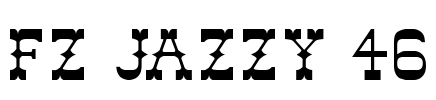 FZ JAZZY 46 Font Image