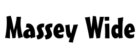 Massey Wide Font Image