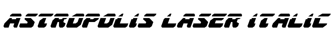 Astropolis Laser Italic