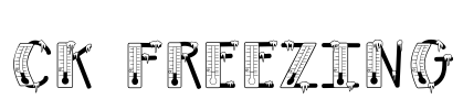 CK Freezing Font Image