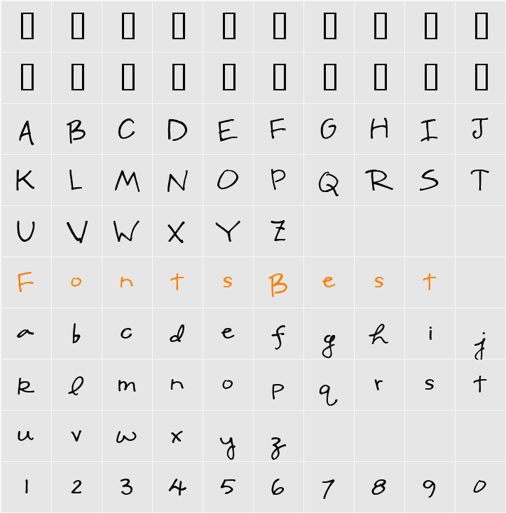 CK Sloppy Character Map