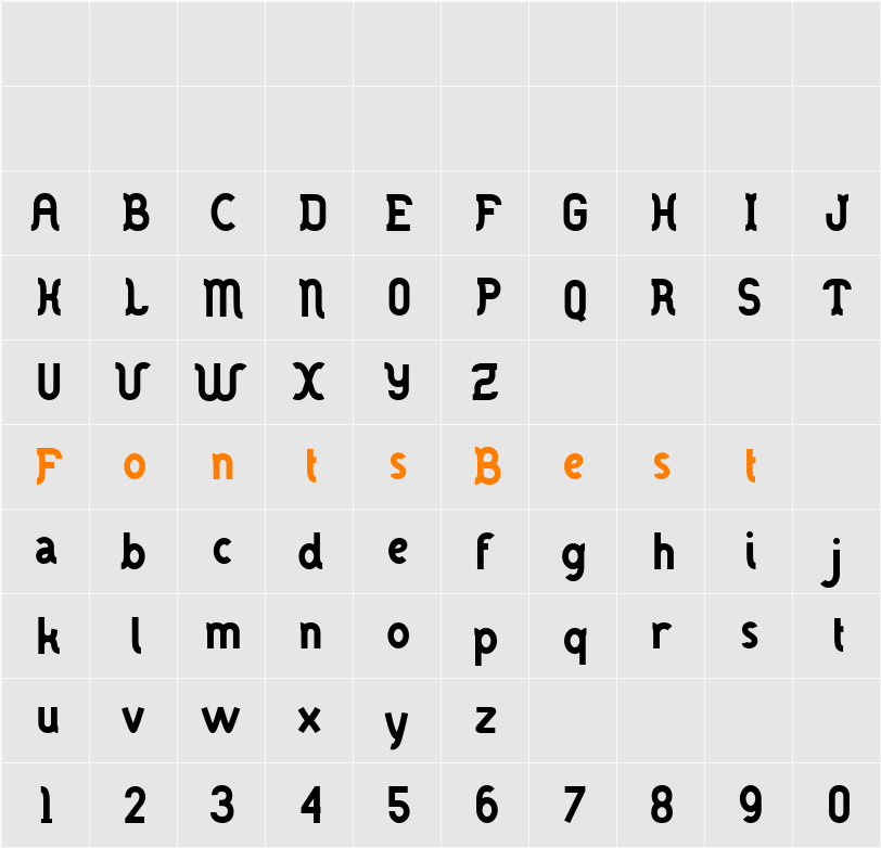 DANOISE Character Map