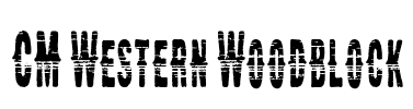 CM Western Woodblock Font Image