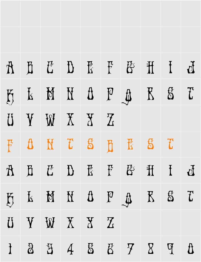 Instant Zen Drop Character Map