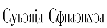 Cyberia Condensed Font Image