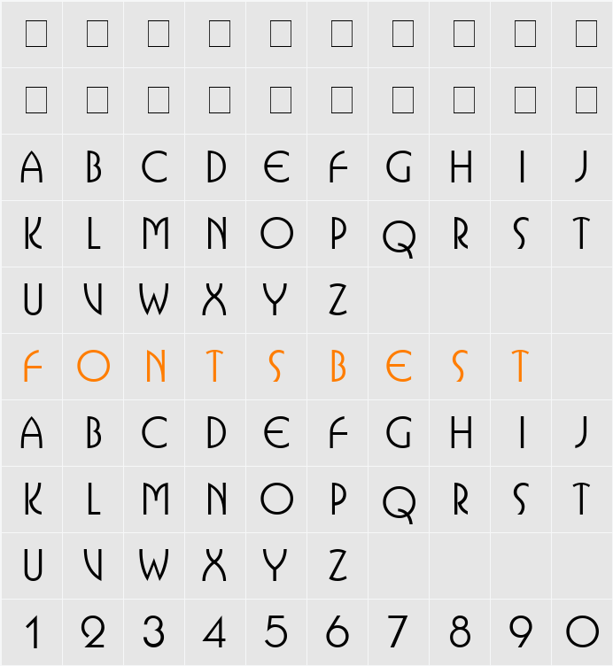 Isolat SSi Character Map