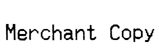 Merchant Copy Font Image