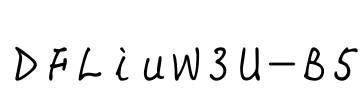 DFLiuW3U-B5 Font Image