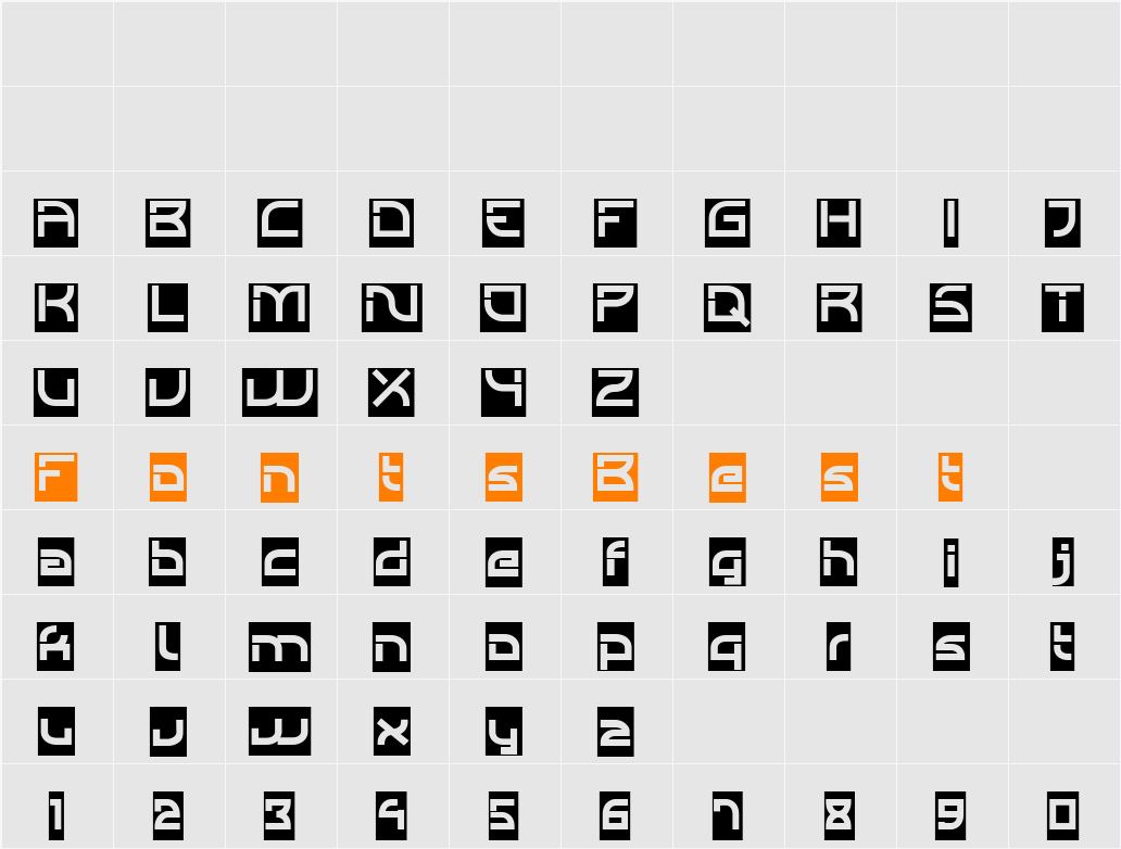 Individigital Subtitle Character Map