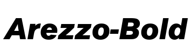 Arezzo-Bold Font Image