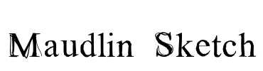 Maudlin Sketch Font Image