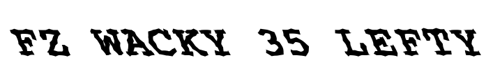 FZ WACKY 35 LEFTY Font Image