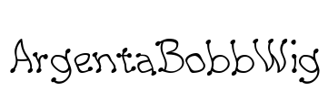 ArgentaBobbWig Font Image