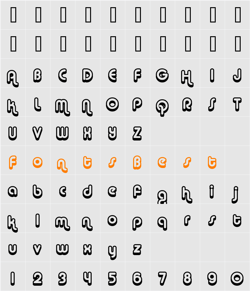 Alba Super Character Map