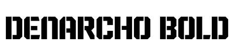 Denarcho Bold Font Image