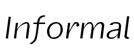 Informal Font Image