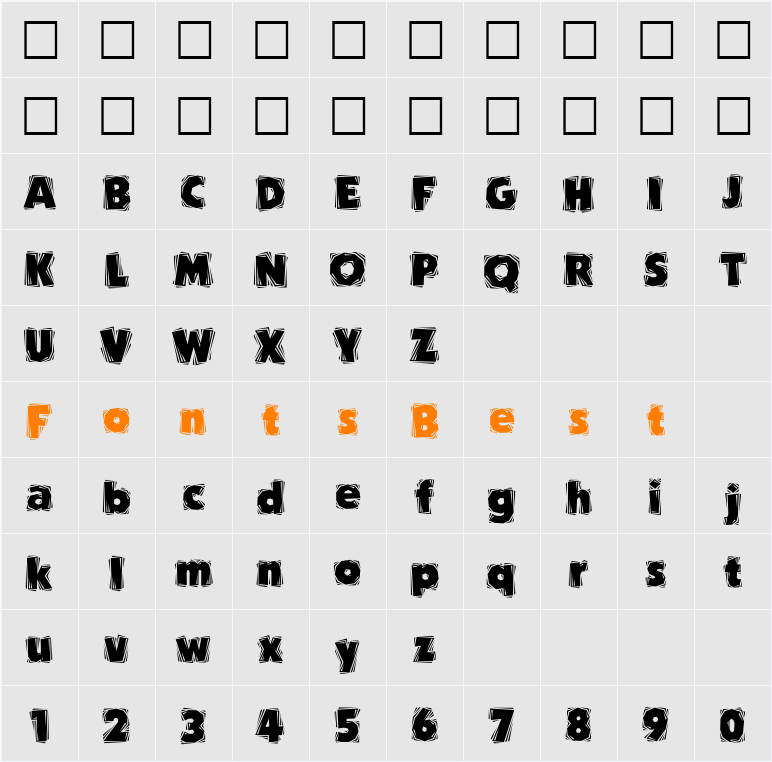 Carver Character Map