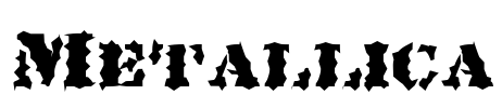 Metallica Font Image