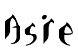 Asie Font Image