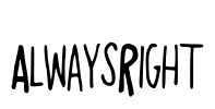 AlwaysRight Font Image