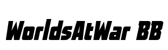 WorldsAtWar BB Font Image