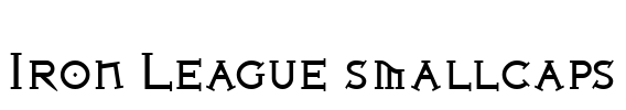 Iron League smallcaps Font Image