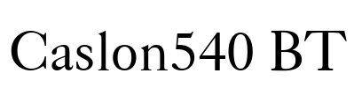 Caslon540 BT