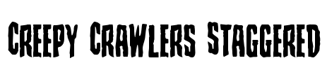 Creepy Crawlers Staggered Font Image