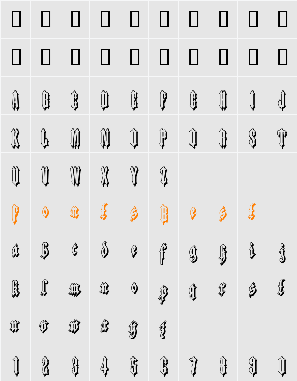 Applesauce09 Character Map