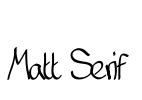 Matt Serif