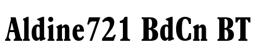 Aldine721 BdCn BT Font Image