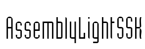 AssemblyLightSSK Font Image