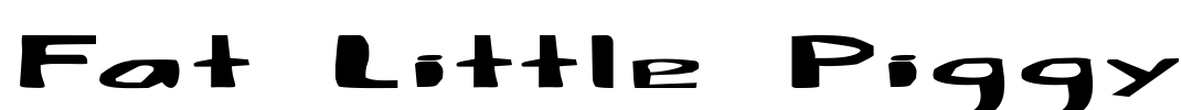 Fat Little Piggy Font Image